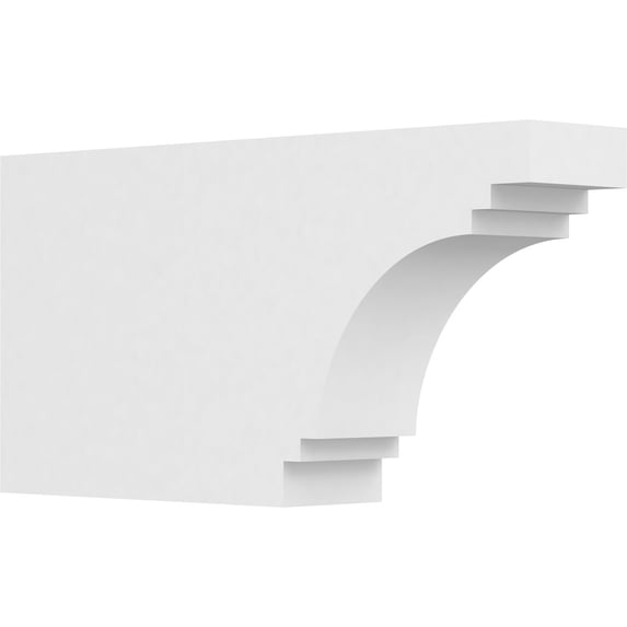 Ekena Millwork 4"W X 10"H X 20"L Standard Pescadero Architectural Grade PVC Rafter Tail