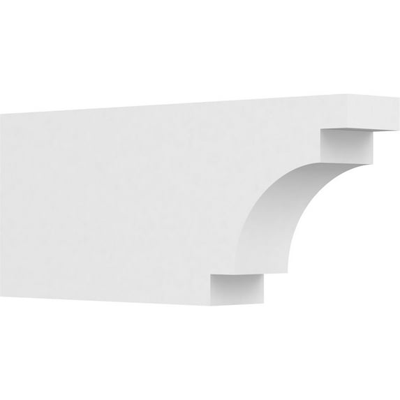 Ekena Millwork 4"W X 10"H X 24"L Standard Mediterranean Architectural Grade PVC Rafter Tail