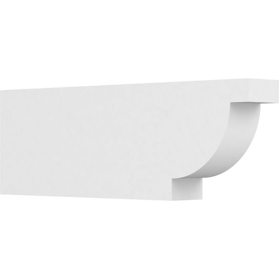 Ekena Millwork 4"W X 10"H X 30"L Standard Alpine Architectural Grade PVC Rafter Tail
