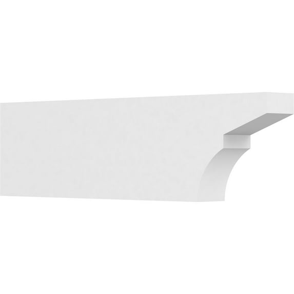 Ekena Millwork 4"W X 10"H X 36"L Standard Monterey Architectural Grade PVC Rafter Tail