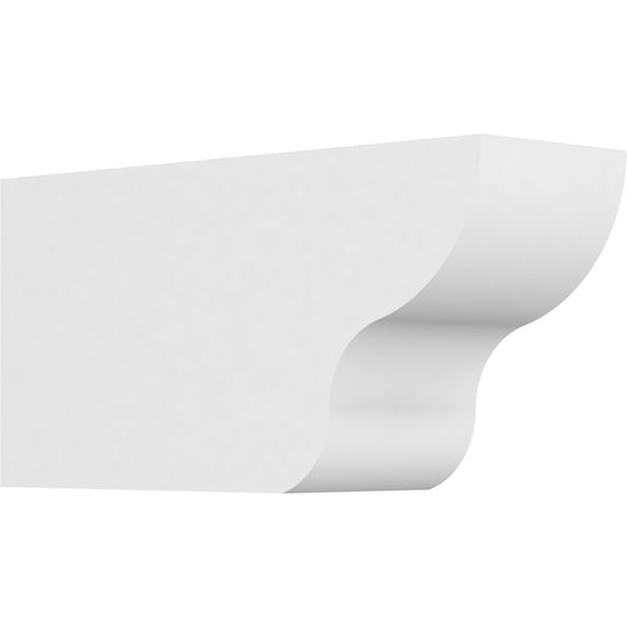 Ekena Millwork 4"W X 6"H X 12"L Standard Greensboro Architectural Grade PVC Rafter Tail