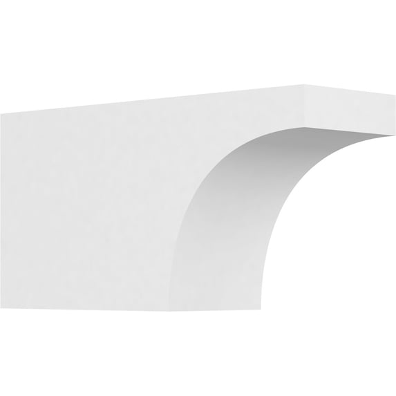 Ekena Millwork 4"W X 6"H X 12"L Standard Huntington Architectural Grade PVC Rafter Tail