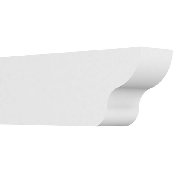 Ekena Millwork 4"W X 6"H X 16"L Standard Greensboro Architectural Grade PVC Rafter Tail