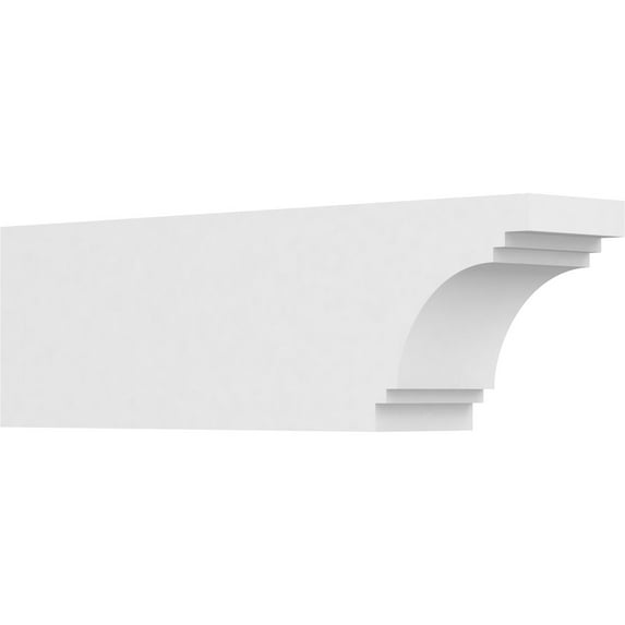 Ekena Millwork 4"W X 6"H X 20"L Standard Pescadero Architectural Grade PVC Rafter Tail