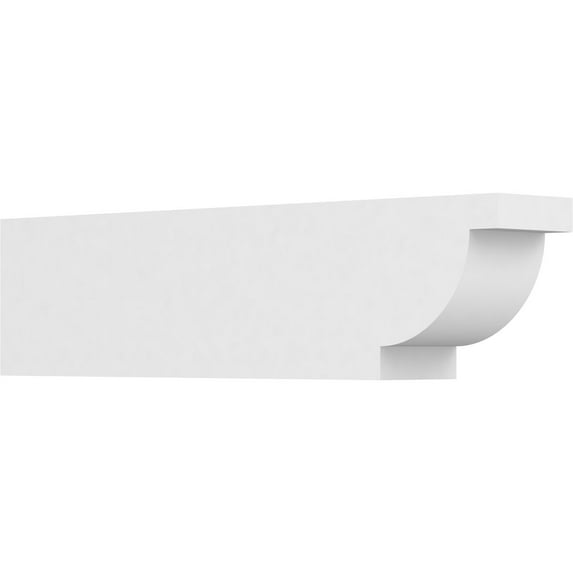 Ekena Millwork 4"W X 6"H X 24"L Standard Alpine Architectural Grade PVC Rafter Tail