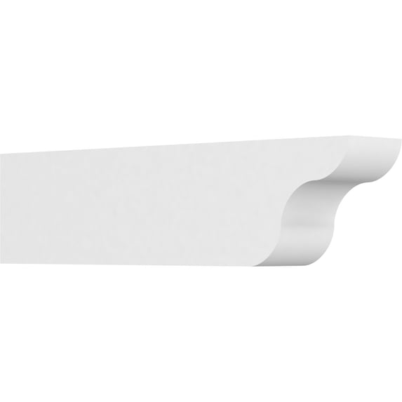 Ekena Millwork 4"W X 6"H X 24"L Standard Carmel Architectural Grade PVC Rafter Tail