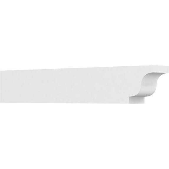 Ekena Millwork 4"W X 6"H X 36"L Standard Newport Architectural Grade PVC Rafter Tail