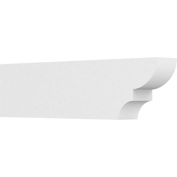 Ekena Millwork 4"W X 8"H X 30"L Standard Ridgewood Architectural Grade PVC Rafter Tail