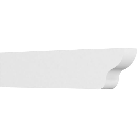 Ekena Millwork 4"W X 8"H X 36"L Standard Greensboro Architectural Grade PVC Rafter Tail