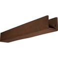 thumbnail image 1 of Ekena Millwork 4"W x 10"H x 10'L 3-Sided (U-beam) Rough Sawn Endurathane Faux Wood Ceiling Beam, Natural Pecan, 1 of 17