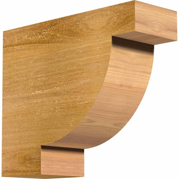 Ekena Millwork 4"W x 10"H x 12"L Alpine Rough Sawn Rafter Tail, Western Red Cedar