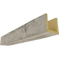 thumbnail image 1 of Ekena Millwork 4"W x 10"H x 14'L 3-Sided (U-beam) Rough Sawn Endurathane Faux Wood Ceiling Beam, Burnished Pine, 1 of 3
