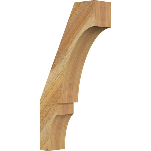 Ekena Millwork 4"W x 12"D x 24"H Balboa Rough Sawn Knee Brace, Western Red Cedar