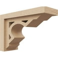 thumbnail image 1 of 4"W x 12"D x 8"H Classic Sheridan Rough Cedar Woodgrain TimberThane Corbel, Primed Tan, 1 of 6