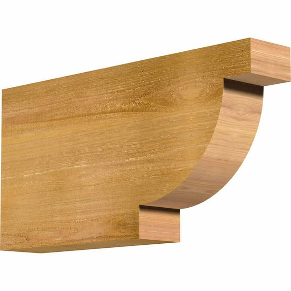 Ekena Millwork 4"W x 12"H x 24"L Alpine Rough Sawn Rafter Tail, Western Red Cedar
