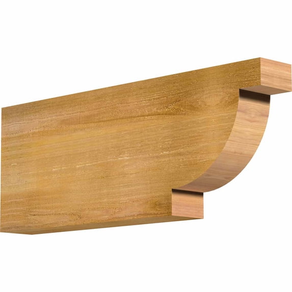 Ekena Millwork 4"W x 12"H x 32"L Alpine Rough Sawn Rafter Tail, Western Red Cedar