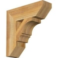 thumbnail image 1 of Ekena Millwork 4"W x 14"D x 14"H Balboa Slat Rough Sawn Bracket, Western Red Cedar, 1 of 4