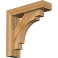 thumbnail image 1 of Ekena Millwork 4"W x 14"D x 14"H Merced Block Rough Sawn Bracket w/ Offset Brace, Western Red Cedar, 1 of 25