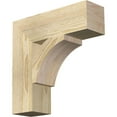 thumbnail image 1 of Ekena Millwork 4"W x 14"D x 14"H Thorton Block Rough Sawn Bracket, Douglas Fir, 1 of 4
