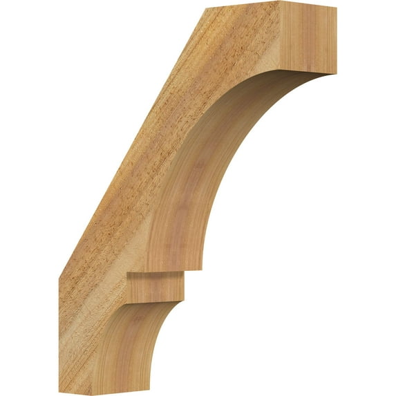 Ekena Millwork 4"W x 14"D x 18"H Balboa Rough Sawn Knee Brace, Western Red Cedar