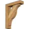 thumbnail image 1 of Ekena Millwork 4"W x 14"D x 18"H Funston Block Rough Sawn Bracket w/ Offset Brace, Western Red Cedar, 1 of 25