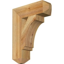 Ekena Millwork 4"W x 14"D x 18"H Imperial Craftsman Rough Sawn Bracket, Western Red Cedar