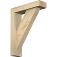 thumbnail image 1 of Ekena Millwork 4"W x 14"D x 18"H Traditional Block Rough Sawn Bracket w/ Offset Brace, Douglas Fir, 1 of 25