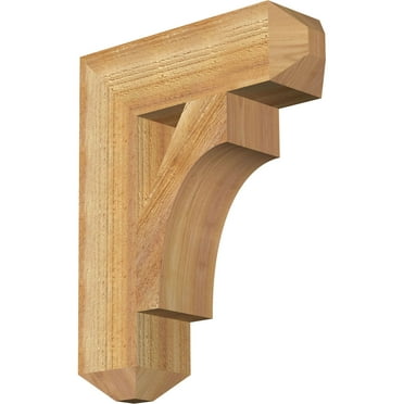 Ekena Millwork 4"W x 14"D x 18"H Westlake Craftsman Rough Sawn Bracket, Western Red Cedar