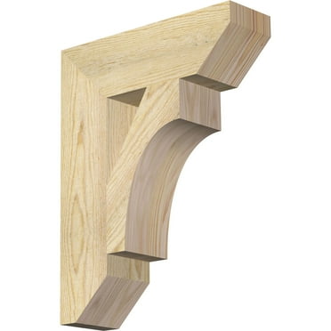 Ekena Millwork 4"W x 14"D x 18"H Westlake Slat Rough Sawn Bracket, Douglas Fir