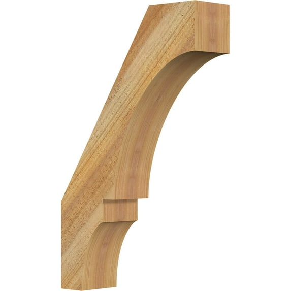 Ekena Millwork 4"W x 14"D x 22"H Balboa Rough Sawn Knee Brace, Western Red Cedar