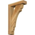thumbnail image 1 of Ekena Millwork 4"W x 14"D x 22"H Olympic Block Rough Sawn Bracket w/ Offset Brace, Western Red Cedar, 1 of 25