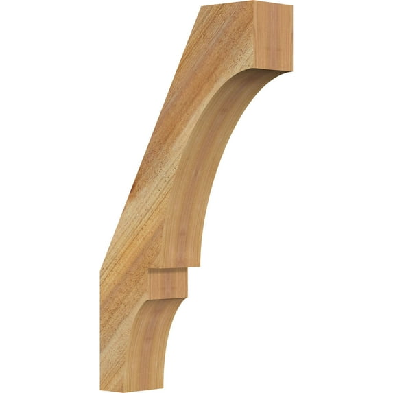 Ekena Millwork 4"W x 14"D x 26"H Balboa Rough Sawn Knee Brace, Western Red Cedar