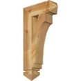 thumbnail image 1 of Ekena Millwork 4"W x 14"D x 26"H Imperial Arts & Crafts Rough Sawn Bracket, Western Red Cedar, 1 of 4