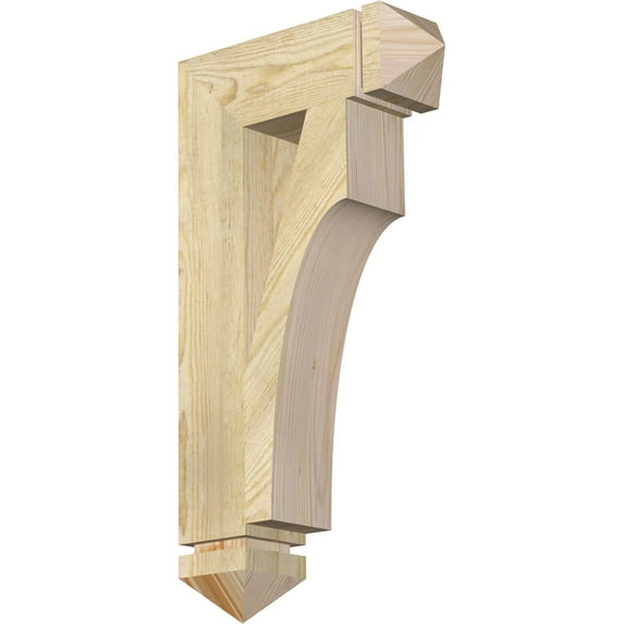 Ekena Millwork 4"W x 14"D x 26"H Westlake Arts & Crafts Rough Sawn Bracket, Douglas Fir