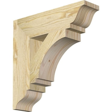 Ekena Millwork 4"W x 16"D x 16"H Imperial Traditional Rough Sawn Bracket, Douglas Fir