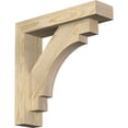 thumbnail image 1 of Ekena Millwork 4"W x 16"D x 16"H Merced Block Rough Sawn Bracket w/ Offset Brace, Douglas Fir, 1 of 25