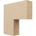 thumbnail image 1 of 4"W x 16"D x 16"H Thin Chapel Hill Rough Cedar Woodgrain TimberThane Corbel, Primed Tan, 1 of 6