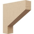 thumbnail image 1 of 4"W x 16"D x 16"H Thin Clemmons Rough Cedar Woodgrain TimberThane Corbel, Primed Tan, 1 of 6