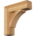 thumbnail image 1 of Ekena Millwork 4"W x 16"D x 16"H Thorton Block Rough Sawn Bracket, Western Red Cedar, 1 of 4