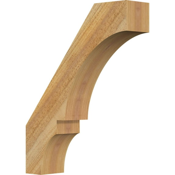 Ekena Millwork 4"W x 16"D x 20"H Balboa Rough Sawn Knee Brace, Western Red Cedar
