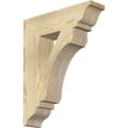 thumbnail image 1 of Ekena Millwork 4"W x 16"D x 20"H Legacy Traditional Rough Sawn Bracket, Douglas Fir, 1 of 4