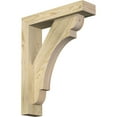 thumbnail image 1 of Ekena Millwork 4"W x 16"D x 20"H Olympic Block Rough Sawn Bracket w/ Offset Brace, Douglas Fir, 1 of 25
