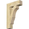 thumbnail image 1 of Ekena Millwork 4"W x 16"D x 24"H Balboa Block Rough Sawn Bracket, Douglas Fir, 1 of 4
