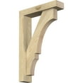 thumbnail image 1 of Ekena Millwork 4"W x 16"D x 24"H Balboa Block Rough Sawn Bracket w/ Offset Brace, Douglas Fir, 1 of 25