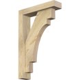 thumbnail image 1 of Ekena Millwork 4"W x 16"D x 24"H Merced Block Rough Sawn Bracket w/ Offset Brace, Douglas Fir, 1 of 25