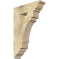 thumbnail image 1 of Ekena Millwork 4"W x 16"D x 24"H Merced Traditional Rough Sawn Bracket, Douglas Fir, 1 of 4