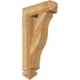 thumbnail image 1 of Ekena Millwork 4"W x 16"D x 28"H Funston Arts & Crafts Rough Sawn Bracket, Western Red Cedar, 1 of 4