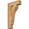 thumbnail image 1 of Ekena Millwork 4"W x 16"D x 28"H Merced Block Rough Sawn Bracket, Western Red Cedar, 1 of 4