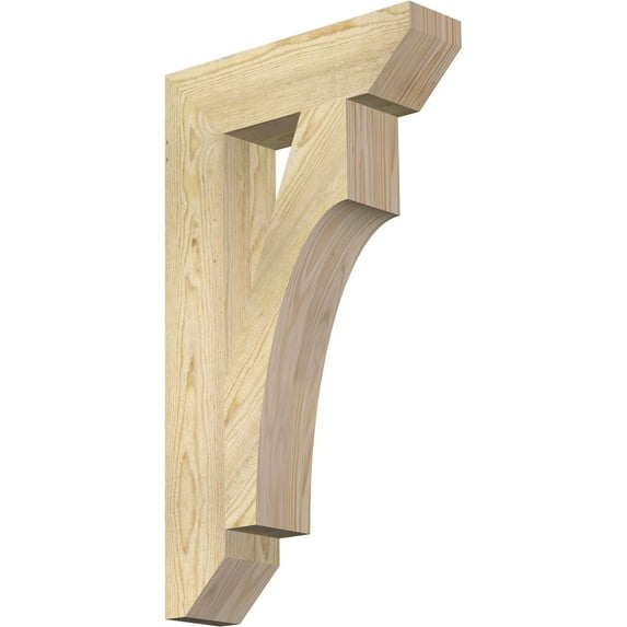 Ekena Millwork 4"W x 16"D x 28"H Westlake Slat Rough Sawn Bracket, Douglas Fir