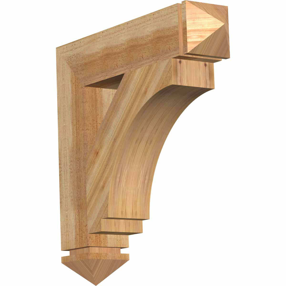 Ekena Millwork 4"W x 18"D x 18"H Imperial Craftsman Rough Sawn Bracket, Douglas Fir